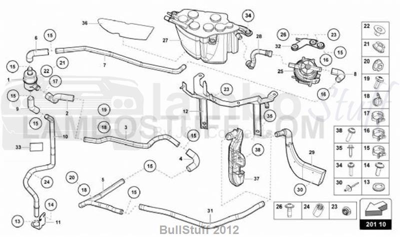 2020 Lamborghini AVENTADOR S ROADSTER USA ACTIVATED CARBON FILTER SYSTEM (201.10.00)